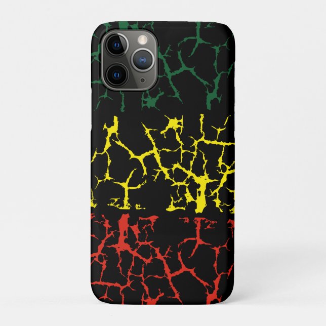 Grüngelb. Rot Case-Mate iPhone Hülle (Rückseite)