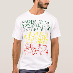 Grüngelb. Rot T-Shirt