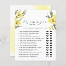 Grüngelbe Blumen Mommy oder Daddy Game