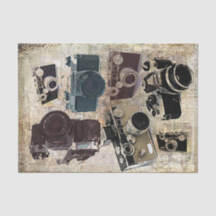 Grungephotograph-Fotografie Vintage Kamera Seidenpapier