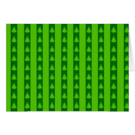 Grüngestricktes Weihnachtsbaummuster