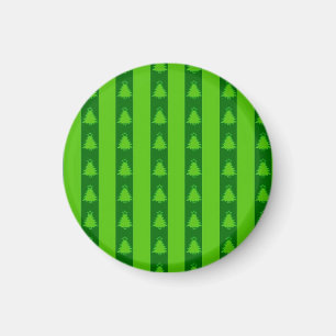 Grüngestricktes Weihnachtsbaummuster Magnet