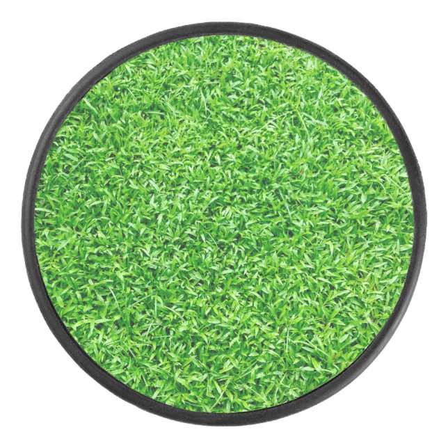 Grüngras Eishockey Puck (Vorderseite)