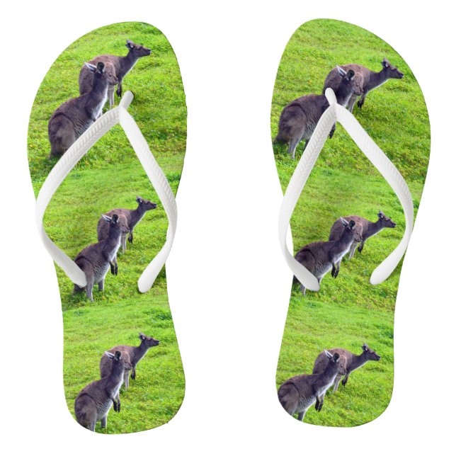 Grüngras Kängurus, Flip Flops (Fußbett)