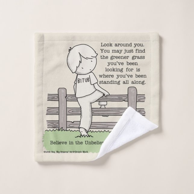 Grüngras Waschlappen (Waschlappen)