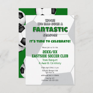 Grüngraue oder JEDE Mannschaftsfarbenfarbenprämie Einladung