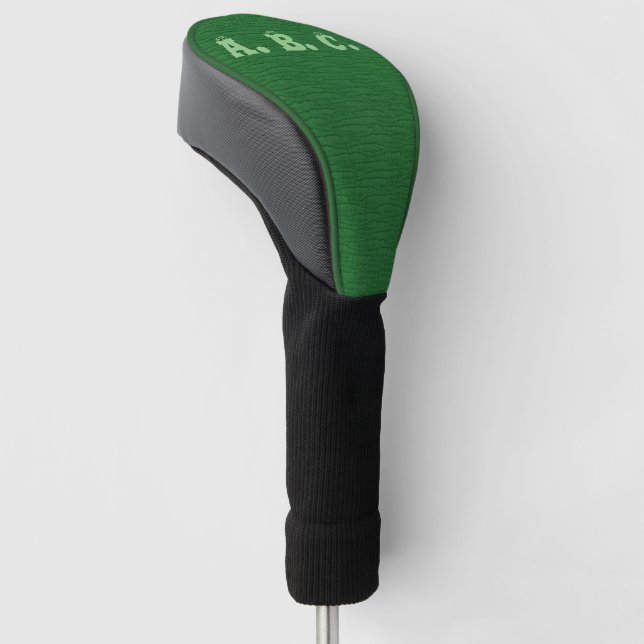 Grüngrün für das grüne Monogramm Golf Headcover (angewinkelt)
