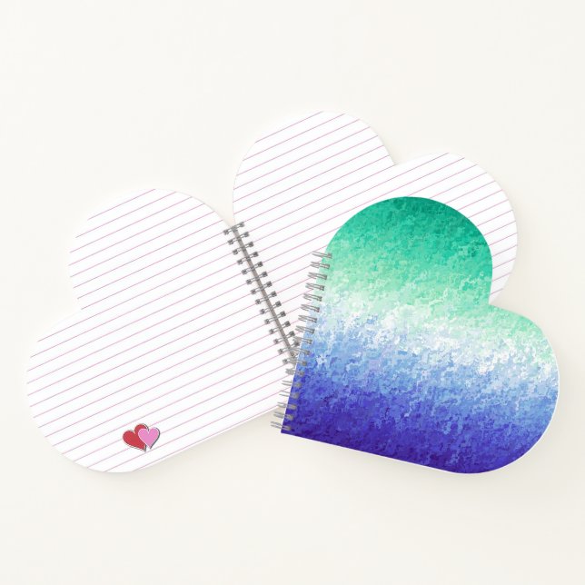 Grungy Abstrakt MLM Men Love Men Pride Flag Notizbuch (Innenseite)