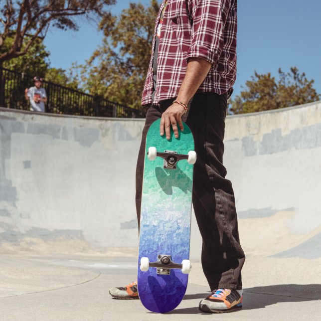 Grungy Abstrakt MLM Men Love Men Pride Flag Skateboard (Außenbereich 2)