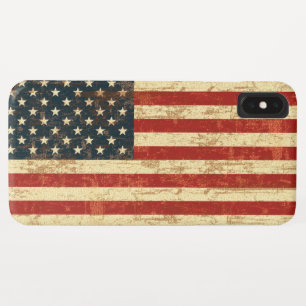 Grungy amerikanische Flagge iPhone XS Max Hülle