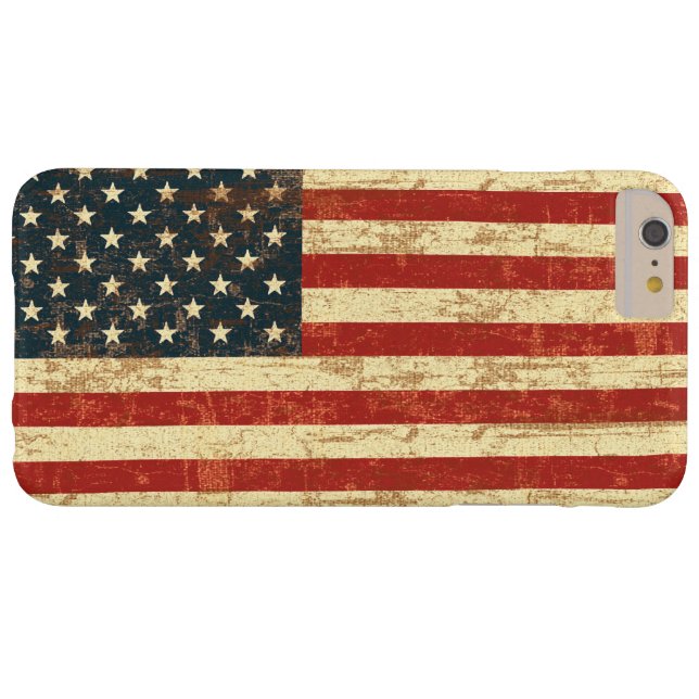 Grungy amerikanische Flagge Case-Mate iPhone Hülle (Rückseite Horizontal)