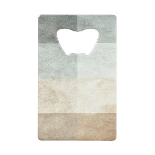 grungy Aquarell Ähnliches grafisches abstraktes Kreditkartenflaschenöffner