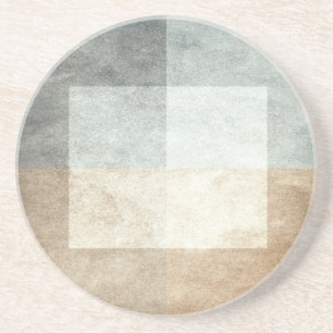 grungy Aquarell Ähnliches grafisches abstraktes Untersetzer