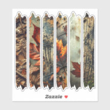 Grungy Autumnal Washi Tape Scrapbook Stickers