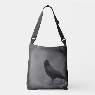 Grungy Crow Tragetaschen Mit Langen Trägern