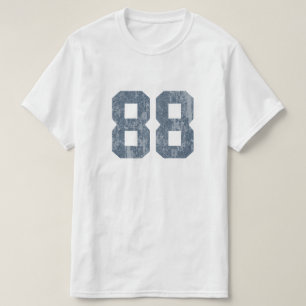 Grungy Faded 88 Blau T-Shirt