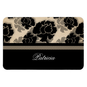 Grungy Floral Decadence Flexi Magnet, Elfenbein Magnet