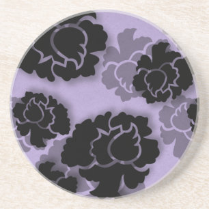 Grungy Floral Decadence Untersetzer, Lilac Untersetzer