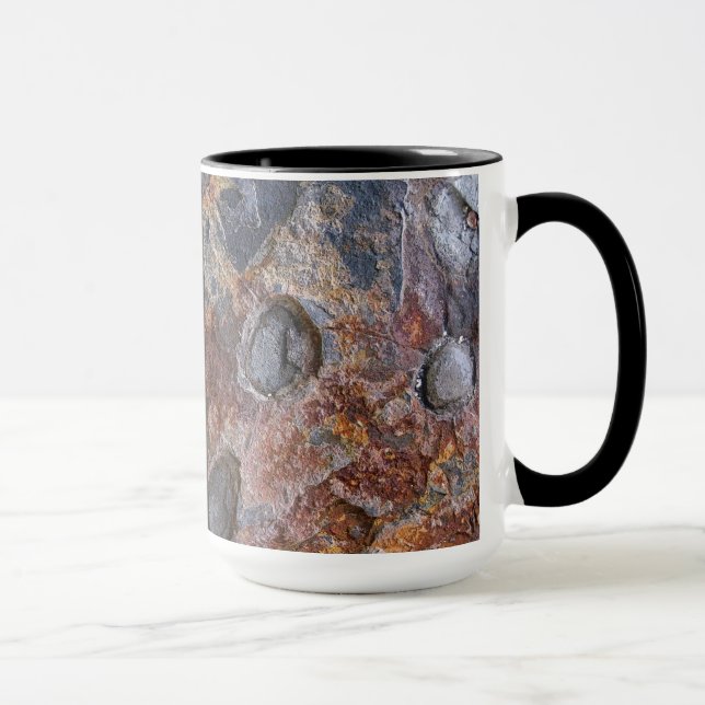 Grungy Geologie-Felsen-Beschaffenheit mit Namen Tasse (Rechts)