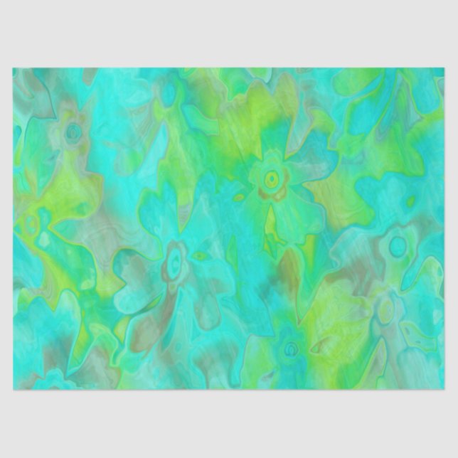 grungy-gestrichen-Florals-2- Gewebepapier Seidenpapier (Vorderseite)