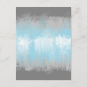 Grungy glitchiger funky abstrakter Demiboy-Stolzfl Postkarte