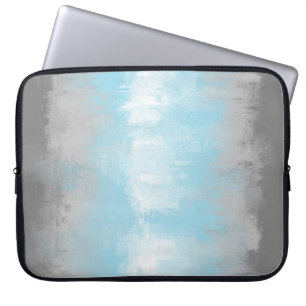Grungy Glitchy Funky Abstrakt Demiboy Pride Flag Laptopschutzhülle