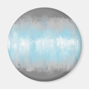 Grungy Glitchy Funky Abstrakt Demiboy Pride Flag Magnet