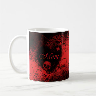 Grungy Goth Heart Mama Kaffeetasse