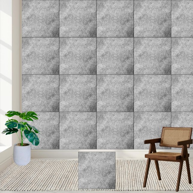 Grungy Gray Concrete Textil Keramik Tile Fliese (Grungy Gray Concrete Texture Ceramic Tile)