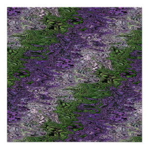Grungy Groovy Funky Trippy Genderqueer Pride Poster