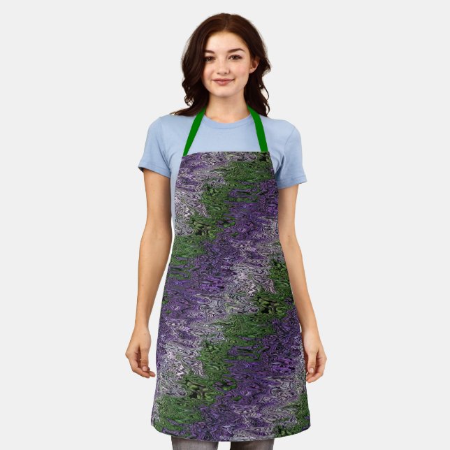 Grungy Groovy Funky Trippy Genderqueer Pride Schürze (Getragen)