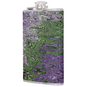 Grungy Groovy Funky Trippy Genderqueer-Stolz Flachmann