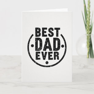 Grungy Karte: Bester Papa Aller Zeiten Karte