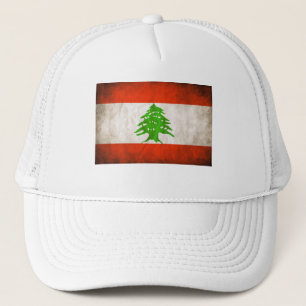 Grungy Libanon Flag Truckerkappe