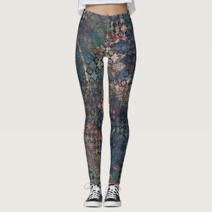 Grungy Muster mit unordentlichem Patchwork von Leggings