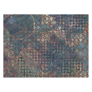 Grungy Muster mit unordentlichem Patchwork von Tischdecke