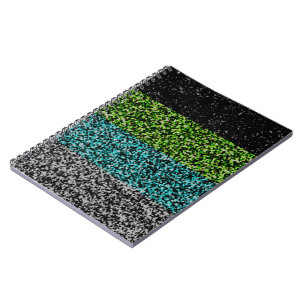 Grungy Noisy Abstract Quoiromantische Pride-Flagge Notizblock