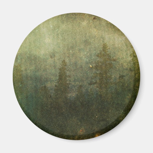 Grungy Pine Forest Magnet (Vorne)