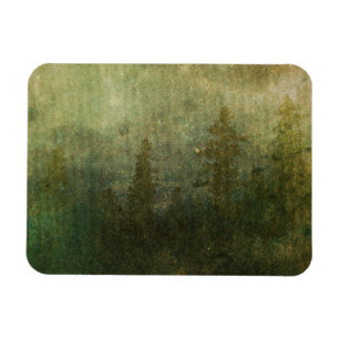 Grungy Pine Forest Magnet