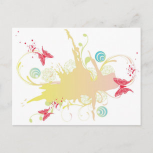 Grungy Postcard Postkarte