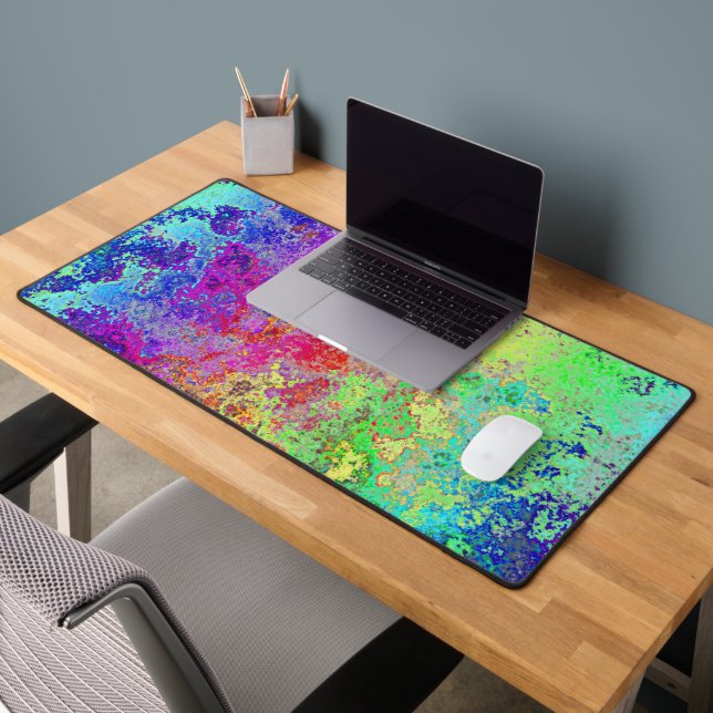 Grungy Rainbow Schreibtischunterlage (Büro 2)