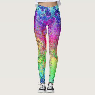 Grungy Regenbogen Leggings