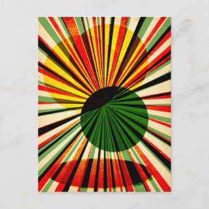 Grungy Retro-Design Postkarte