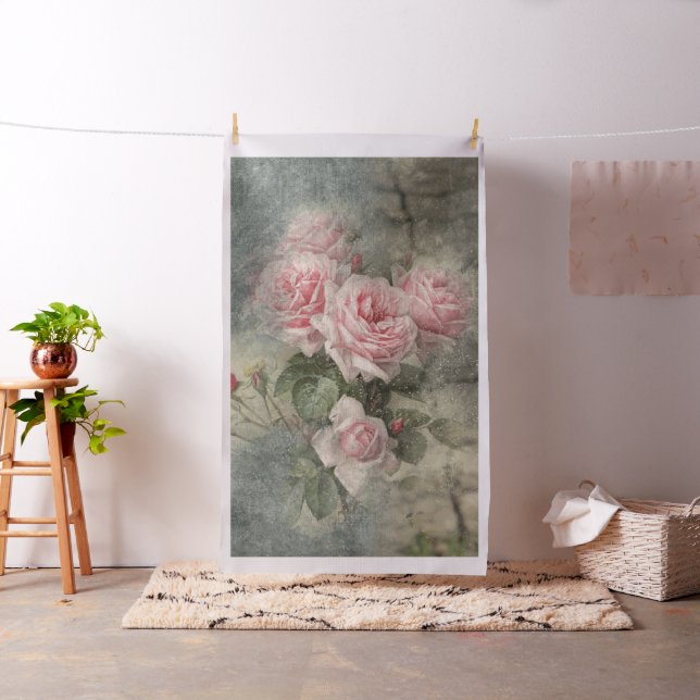 GRUNGY-ROSE - Vintage Blume Stoff (Beispiel)