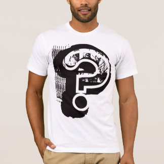 Grungy Shirt-Entwurf - Fragezeichen T-Shirt