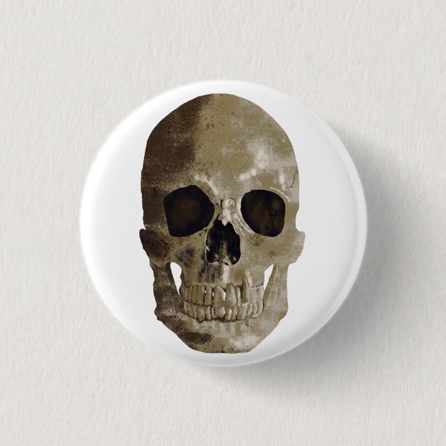 Grungy Skull Button (Vorderseite)