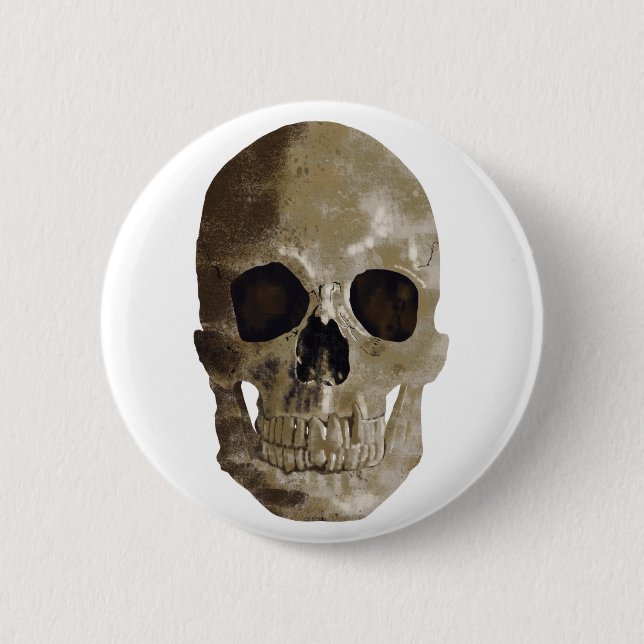 Grungy Skull Button (Vorderseite)