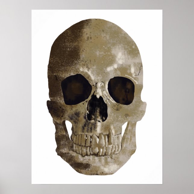 Grungy Skull Poster (Vorne)
