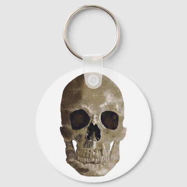 Grungy Skull Schlüsselanhänger (Vorderseite)