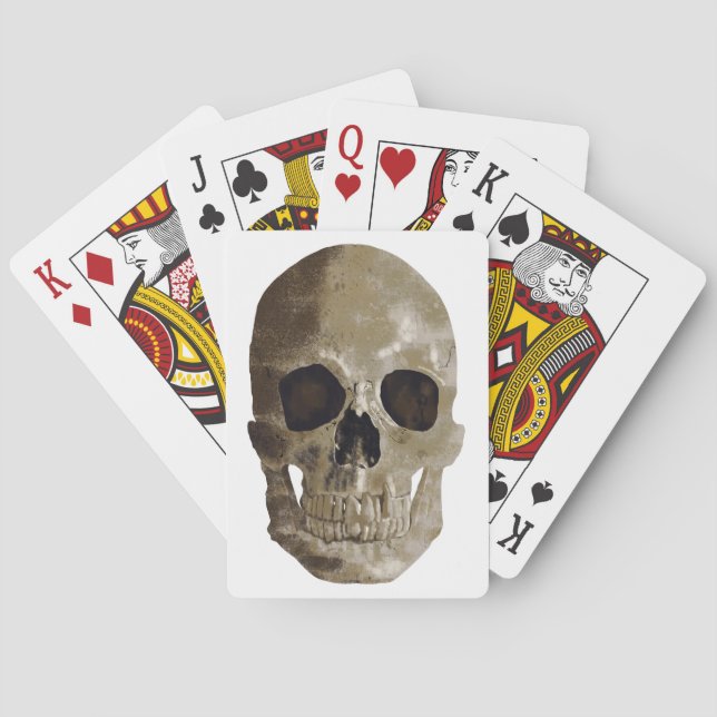 Grungy Skull Spielkarten (Rückseite)